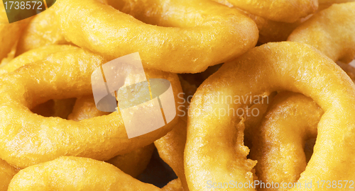 Image of squid rings background