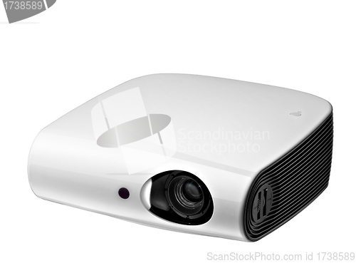 Image of White multimedia projector
