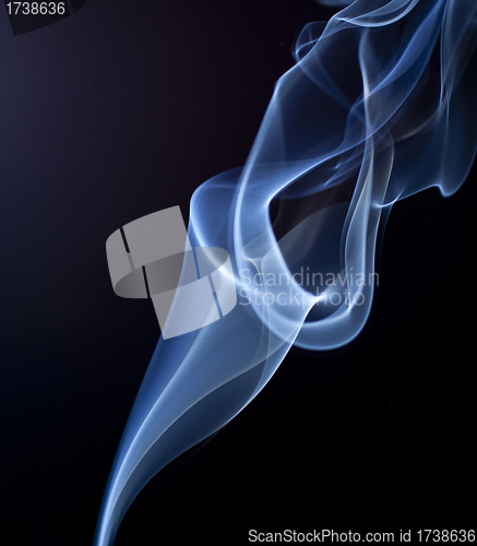 Image of smoke on black background