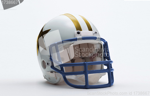 Image of Hockey helmet under the white background