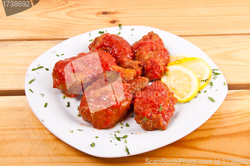 Image of Chicken legs with sauce