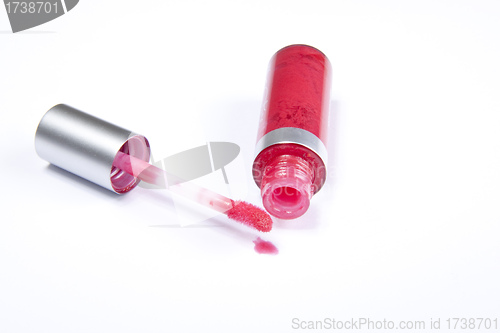 Image of Lip gloss isolated on a white background