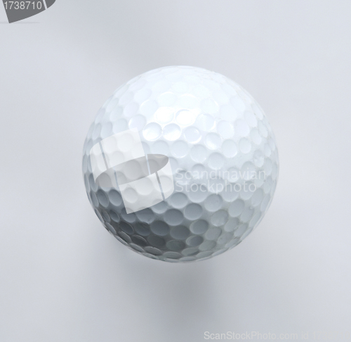 Image of White golf ball isolated on white