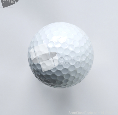 Image of White golf ball isolated on white