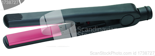 Image of Hair straightener with ceramic plates