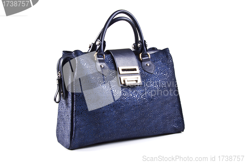 Image of Blue women bag isolated