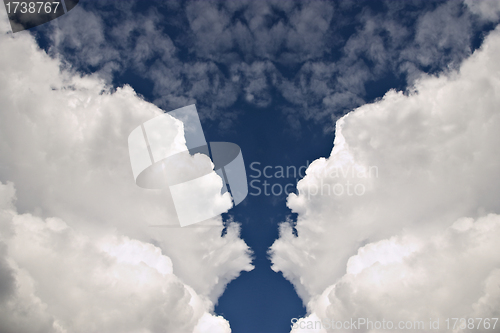 Image of Beautiful cloudy sky