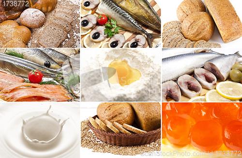 Image of healthy food collage