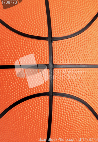 Image of basketball close-up shot