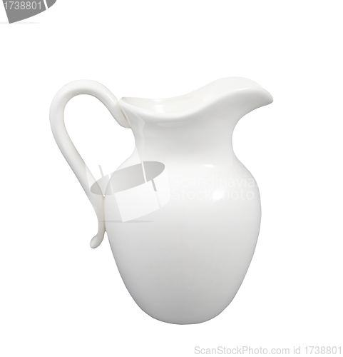 Image of milk jar isolated