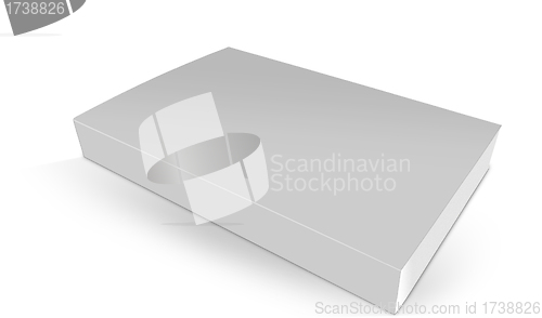 Image of close up of a blank silver notebook