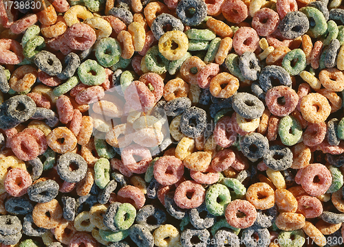 Image of Colorful breakfast cereal