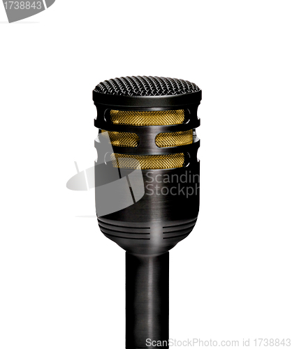Image of retro microphone isolated on white