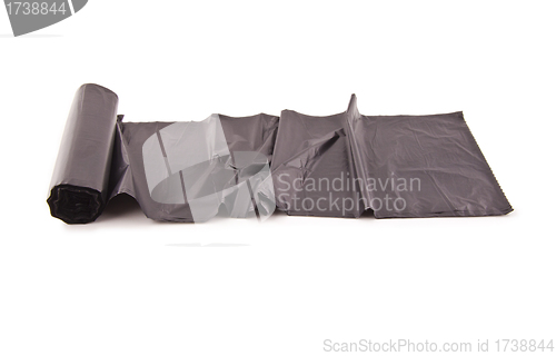 Image of roll of black dustbin liners