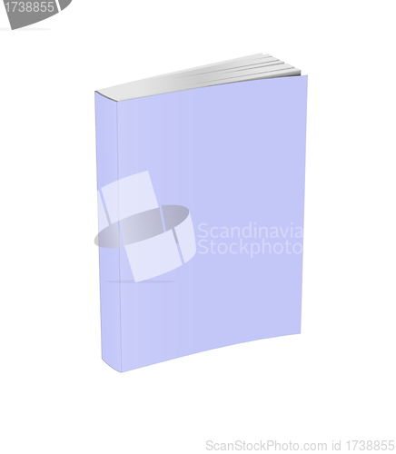 Image of Book template on white background