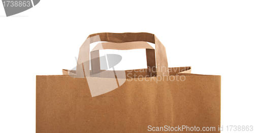 Image of Paper bag on white