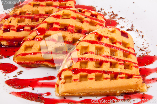 Image of waffles with syrup