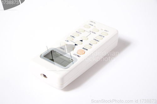 Image of Air conditioner remote control isolated over white