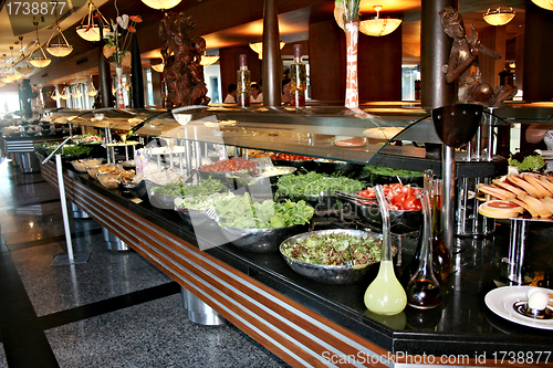 Image of catering table set service