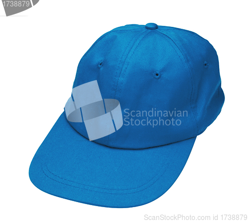 Image of Jeans cap on a white background
