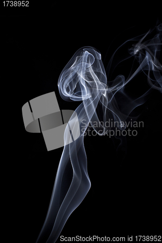 Image of Abstract smoke isolated on black