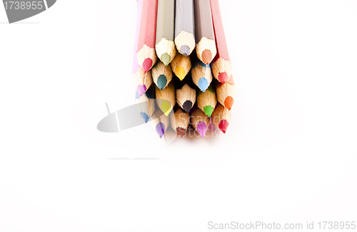 Image of Collection of colorful pencils