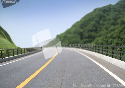 Image of Road and blue sky