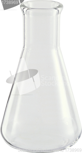 Image of Test-tube isolated on white. Laboratory glassware