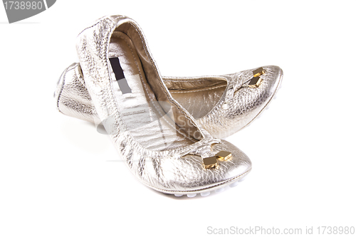 Image of women shoes over the white background