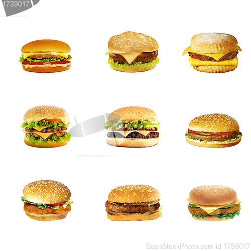 Image of Hamburgers and cheeseburgers