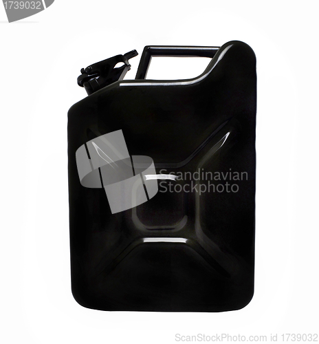 Image of Metal jerrycan isolated on white background