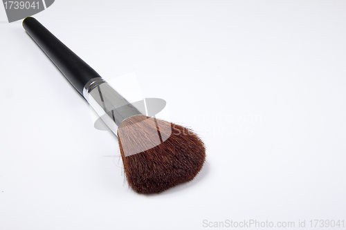 Image of black cosmetic brush isolated
