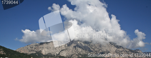 Image of Mountains in clouds.