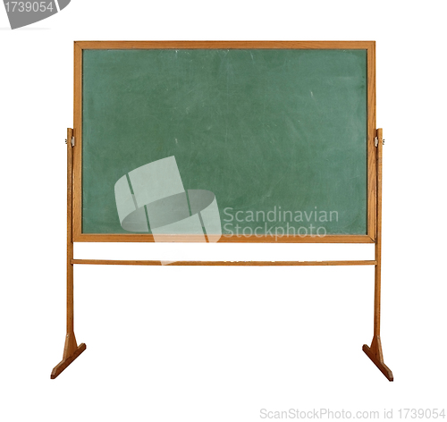 Image of close up of an empty school chalkboard