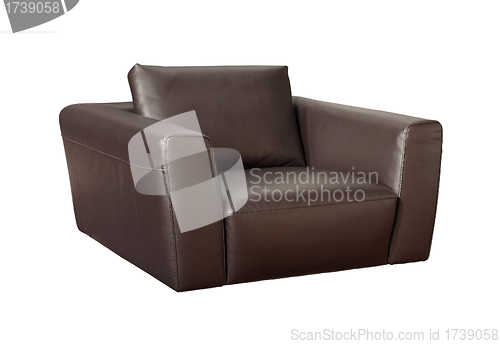 Image of luxury leather armchair