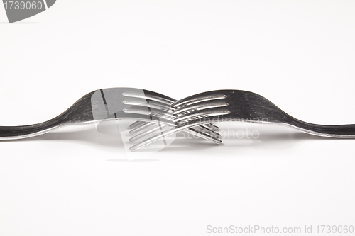 Image of abstract fork background as a food concept
