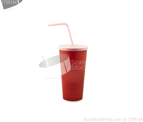 Image of Red fast food cup