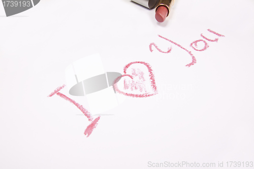 Image of Lipstick and I love you