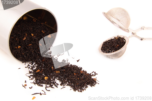 Image of Black tea isolated on white