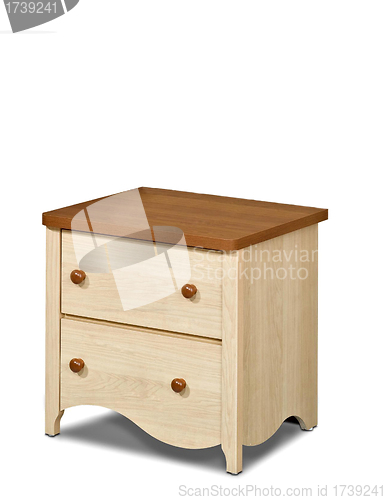 Image of Wooden nightstand