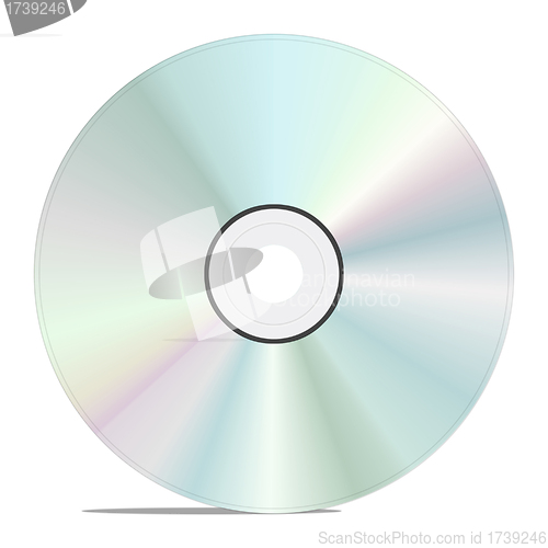 Image of single cd isolated