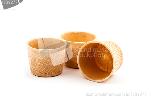 Image of Rounded empty wafer cup