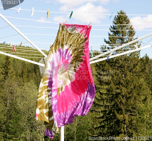 Image of Dress on clothesline