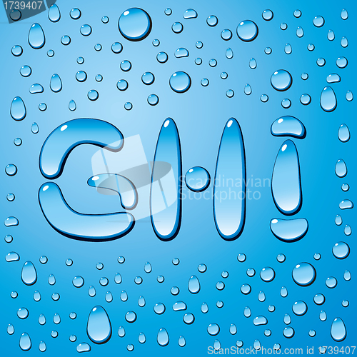 Image of Water Drops Letters