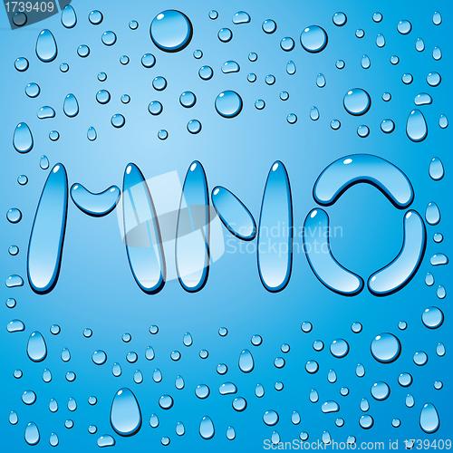 Image of Water Drops Letters