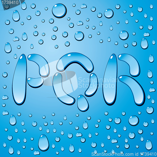 Image of Water Drops Letters