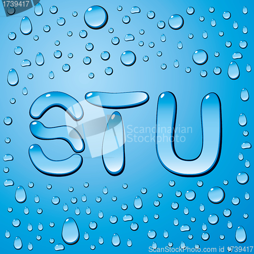 Image of Water Drops Letters