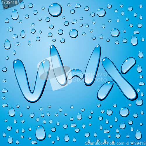 Image of Water Drops Letters