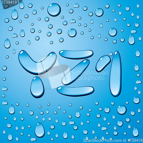 Image of Water Drops Letters