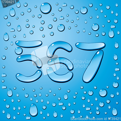 Image of Water Drops Letters